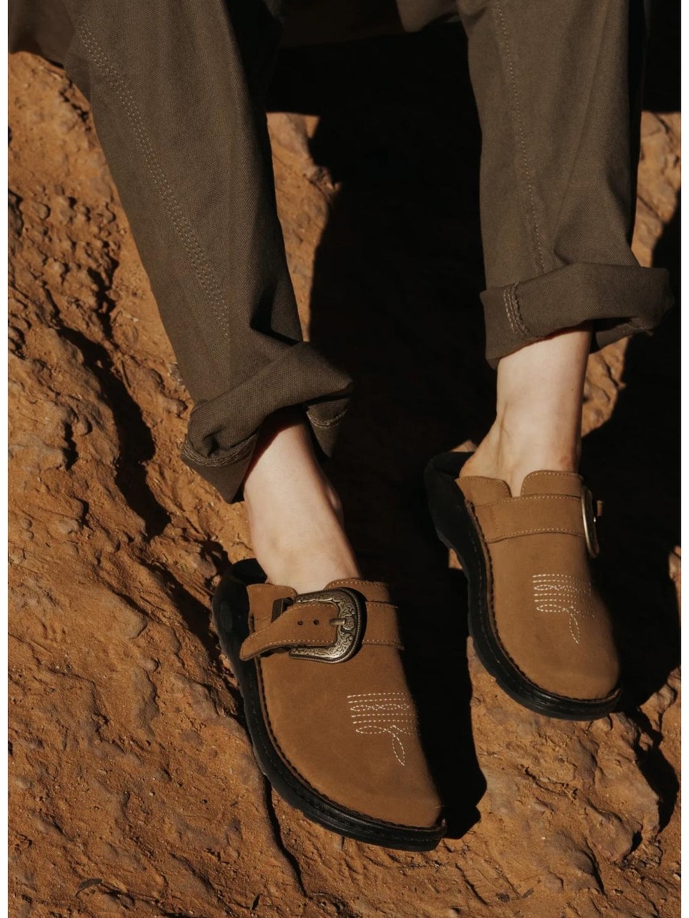 NWOT Chaco X Wrangler Western Suede Clog Women’s size 9 rare